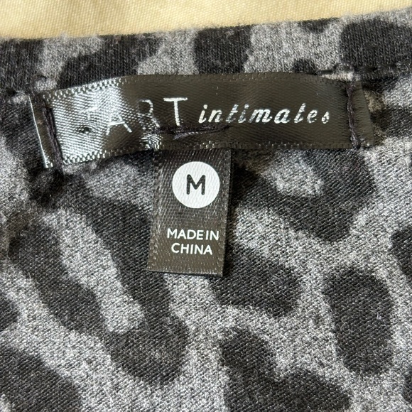 Tart Gray Leopard Print Apparel intimates soft size M - Picture 13 of 15